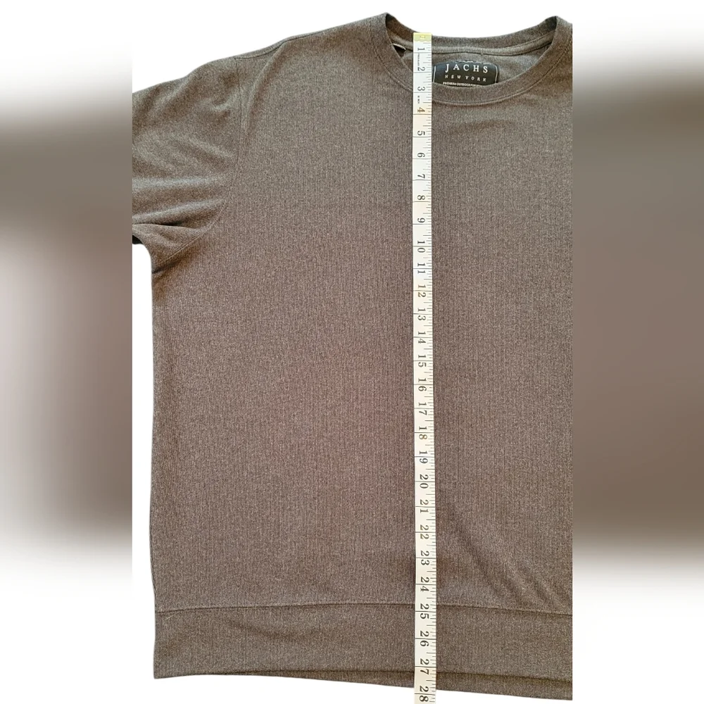 Jachs New York Men's Brown Crewneck Long Sleeve Soft  Cozy Sweatshirt, Size XL